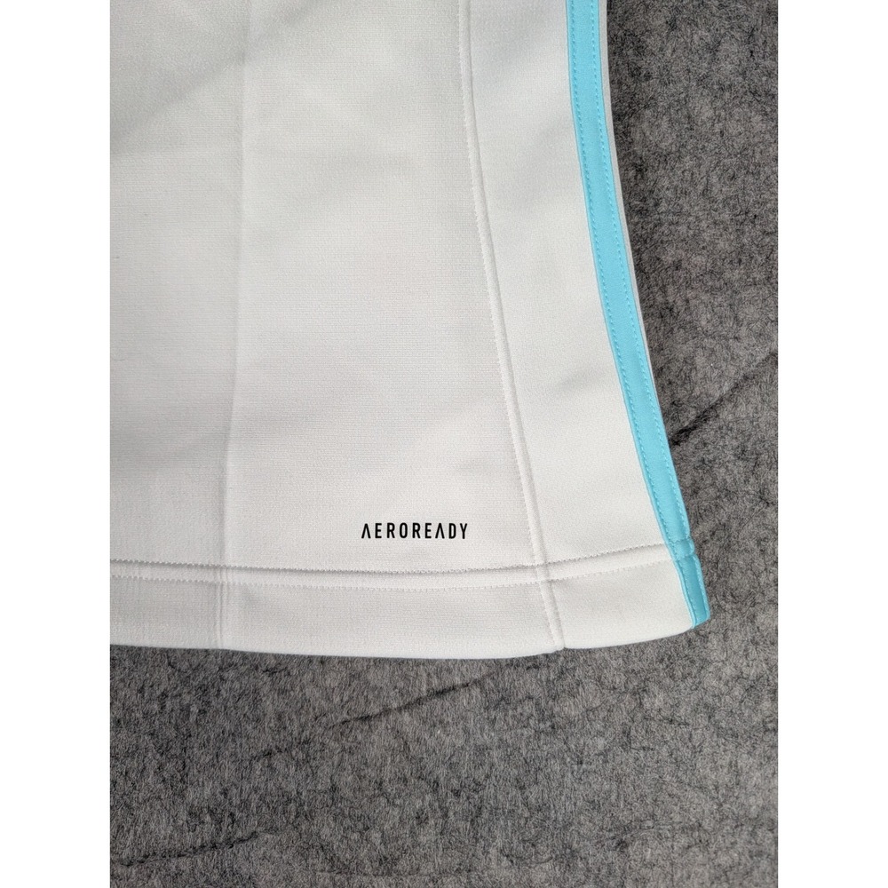 Adidas NHL Seattle Kraken Women White Lace Up Aeroready Hoodie Pullover Jacket - Picture 10 of 11